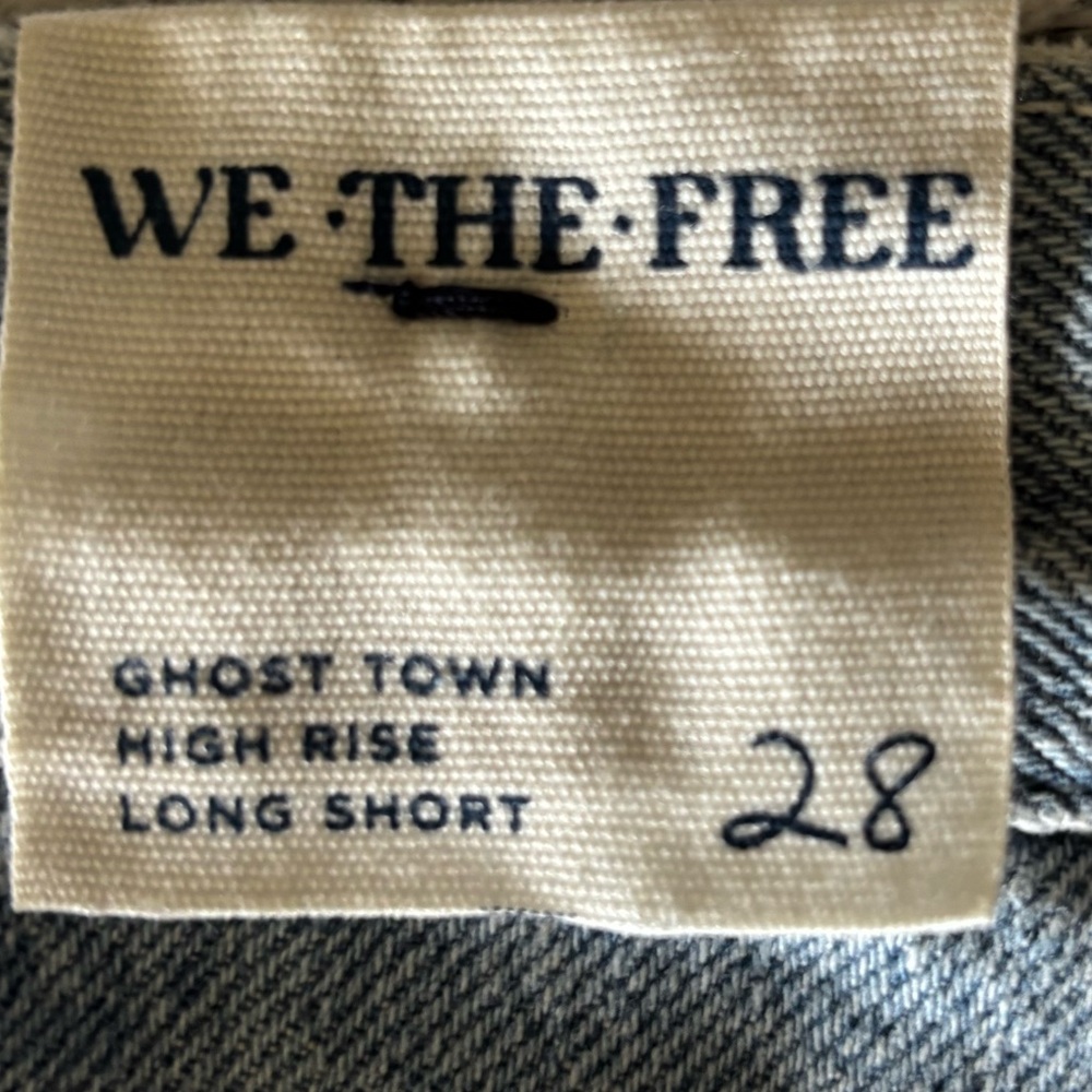We The Free Light Blue Denim Shorts sz28 - Picture 7 of 13